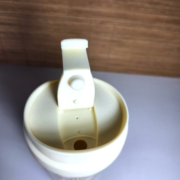 Kate Spade Tumbler New York Insulated Thermal Travel Mug 16oz Gold Weave Pattern - Picture 7 of 9